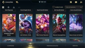 Conta Wild Rift Platina 1 com skins star guardian - League of Legends: Wild Rift LOL WR