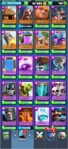 CONTA CLASH ROYALE EXP 11 DECK MORTEIRO NV 13 + TROCA NOME