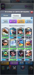 CONTA CLASH ROYALE EXP 11 DECK MORTEIRO NV 13 + TROCA NOME