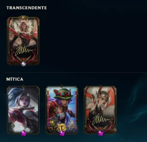 Conta com Ahri Lenda Imortalizada Assinada + Skins - League - League of Legends LOL