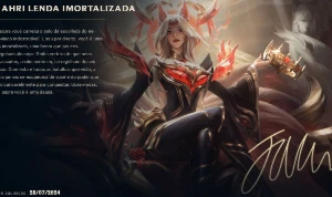 Conta com Ahri Lenda Imortalizada Assinada + Skins - League - League of Legends LOL