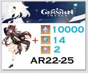 Genshin Impact conta hutao gema 10000+ gemas AR 20+