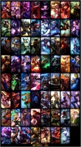 Conta League of Legends Ouro I 63 skins LOL