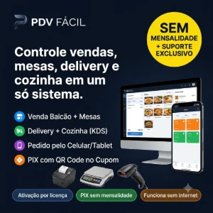 Sistema Gestão Para Pizzarias Lanchonetes Bares Restaurantes - Sites, Lojas e Sistemas Prontos Sites e Scripts