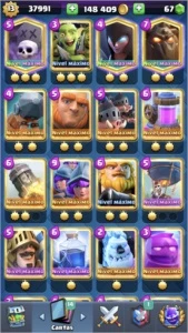 Conta Clash Royale 77 Cartas Full Maximizadas