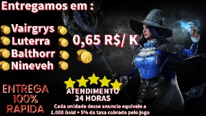 1K de Gold Lost Ark - ENTREGA IMEDIATA - 100% SEGURO