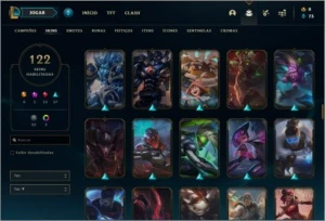 Conta ouro 3 com 48 skins e 57 champs - League of Legends LOL