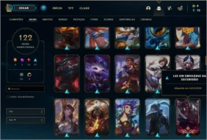 Conta ouro 3 com 48 skins e 57 champs - League of Legends LOL