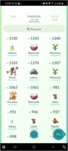 Conta de Pokémon go LV25