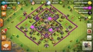 CV 8 ( só falta os muros pra fica full) - Clash of Clans