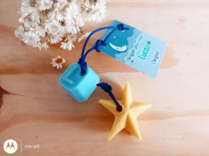 Pingente Estrelinha com Inicial - Artesanato e Personalizados