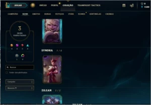Conta LoL Platina IV barato - League of Legends