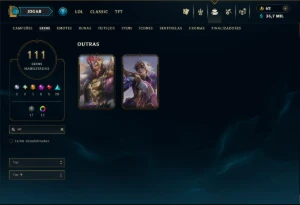 Bronze 3 com TODOS os Champs e 111 Skins  (Mais de 25 Jogos) - League of Legends LOL