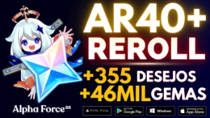 ✨ Pack De Contas Reroll Ar10 Ao Ar40 - America ✨ - Genshin Impact