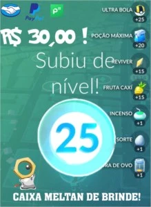 Contas Pókemon Go level 25 - Pokémon