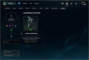 Conta ouro 4 (ex platina), com 11 skins e 31 champs - League of Legends LOL