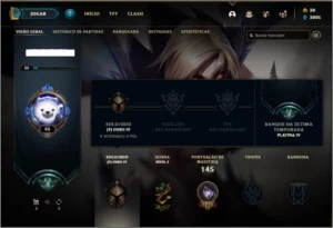 Conta ouro 4 (ex platina), com 11 skins e 31 champs - League of Legends LOL