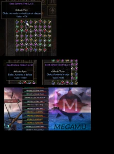 Megamu- Itens-Seed-Sphere-LV1=5-LVL2-31=LVL3-18 - MU Online