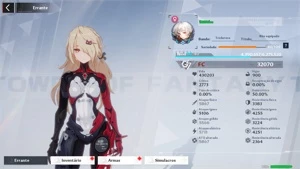 CONTA TOWER OF FANTASY NIVEL 80/80 MELHOR PREÇO DO SITE! - Outros