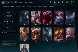Conta league of legends com boas skins LOL