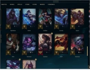 Conta league of legends com boas skins LOL
