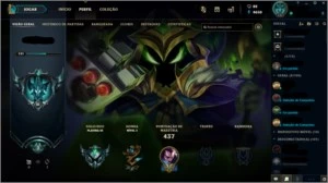 Conta LoL Platina 3, 121 campeões, 53 skins - League of Legends