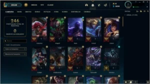 CONTA LOL LVL 119 PLATINA 4, 72 CHAMPS, 34 SKINS - League of Legends