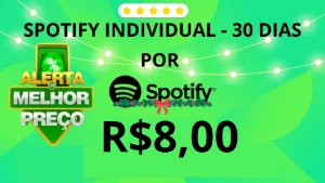 Spotify Premium - Individual - R$8,00 - 30 Dias