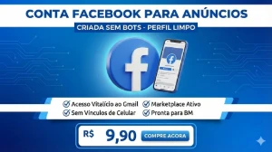 Conta do Facebook Para Anuncios e Outros, E-mail incluido - Redes Sociais