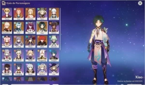 AR 57 XIAO/AYAKA/EULA/YOIMIYA/KAZUHA/ E OUTROS - Genshin Impact