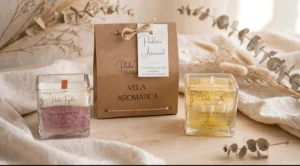 Vela Aromática Artesanal - Artesanato e Personalizados