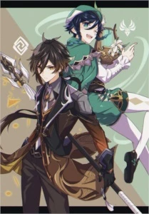 Genshin Impact - NA - AR 47 - Benção - Venti + Zhongli e +