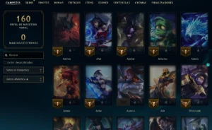 conta Lol Ouro, Upada na Mão, 80 Campeões, 4 Skins, Lvl 46 - League of Legends