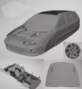 STL Fiat Marea Weekend para impressão 3D - Others