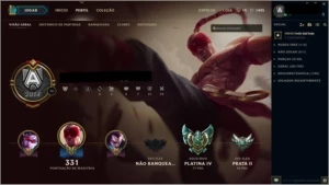 Conta lol platina 4 com mais de 100 skins - League of Legends