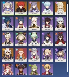 Conta AR 48 3 Personagens 5 estrelas c/ C2 Keqing - Genshin Impact