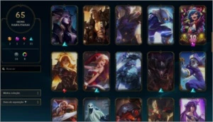 Conta lol platina 1, criada em 2018 - League of Legends