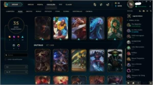 VENDO CONTA DE LOL 35 SKINS + 55 CHAMPS ! - League of Legends