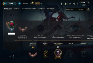 Bronze 3 com 35 Champs e 2 Skins - League of Legends LOL