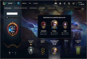 Conta prata 1 com 70 skins e 83 champs + Ryze triunfante - League of Legends LOL