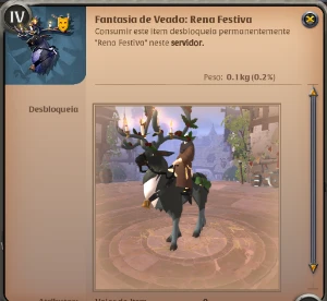 Fantasia de veado: Rena festiva - Albion Online