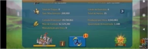 Conta t4 200m e 300k de gemas - Lords Mobile