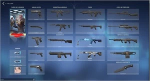 Conta Prata 3 com skin de vandal e phantom - Valorant
