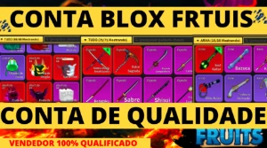 Conta Blox Fruits Level Máx+Godhuman E Chance Defruta Mítica