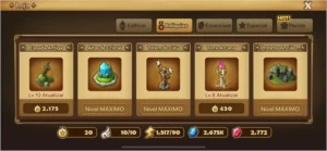 Conta Global 21 nat5 114 6* C2 sem rush - Summoners War