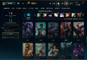 Unranked com 55 Champs e 3 Skins - League of Legends LOL