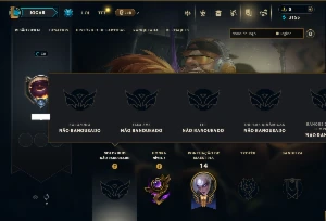 Unranked com 55 Champs e 3 Skins