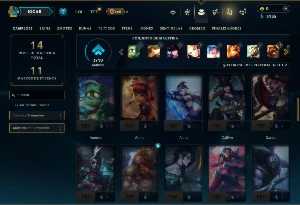 Unranked com 55 Champs e 3 Skins - League of Legends LOL