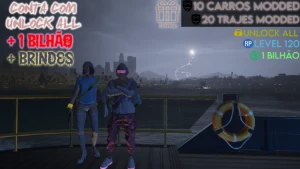 Conta Nível 120, Unlock All, Com 1 Bilhão + Brindes | Gta On