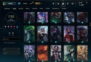 Prata 4 com 150 Champs e 130 Skins ( SUP / MID ) - League of Legends LOL